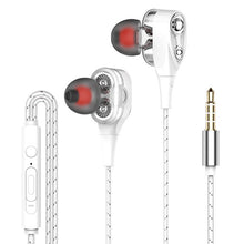 Load image into Gallery viewer, Super Bass Dual Unit Stereo Wired Headphone