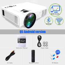 Load image into Gallery viewer, POWERFUL Q5 Mini Projector 2600 Lumens 800*600dpi