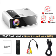 Load image into Gallery viewer, ThundeaL HD Mini Projector TD90 Native 1280 x 720P