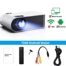 Load image into Gallery viewer, ThundeaL TD60 Mini Projector Portable WiFi Android