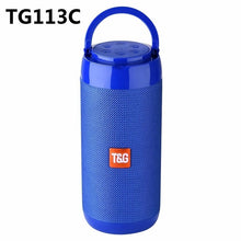 Load image into Gallery viewer, Portable Bluetooth Speaker 20w Wireless Bass Column Waterproof Outdoor USB Speakers Support AUX TF Subwoofer Loudspeaker TG117