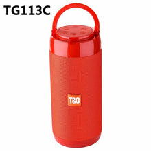 Load image into Gallery viewer, Portable Bluetooth Speaker 20w Wireless Bass Column Waterproof Outdoor USB Speakers Support AUX TF Subwoofer Loudspeaker TG117