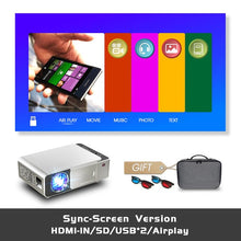 Load image into Gallery viewer, ALSTON T6 full hd led projector 4k 3500 Lumens HDMI