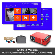Load image into Gallery viewer, ALSTON T6 full hd led projector 4k 3500 Lumens HDMI