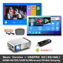 Load image into Gallery viewer, ALSTON T6 full hd led projector 4k 3500 Lumens HDMI