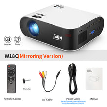 Load image into Gallery viewer, AUN MINI Projector W18, 2800 Lumens