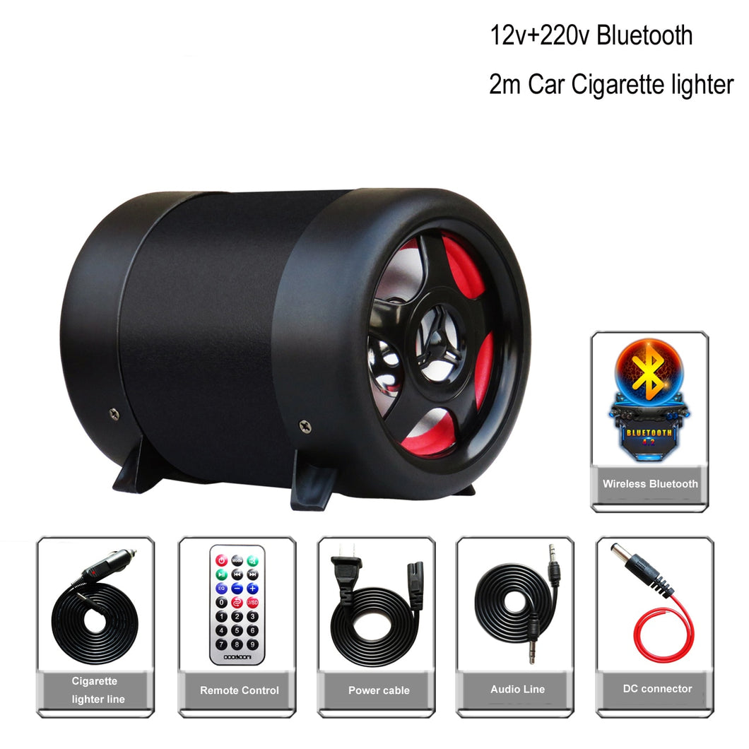 4 inch Bluetooth Subwoofer Speaker Car Home