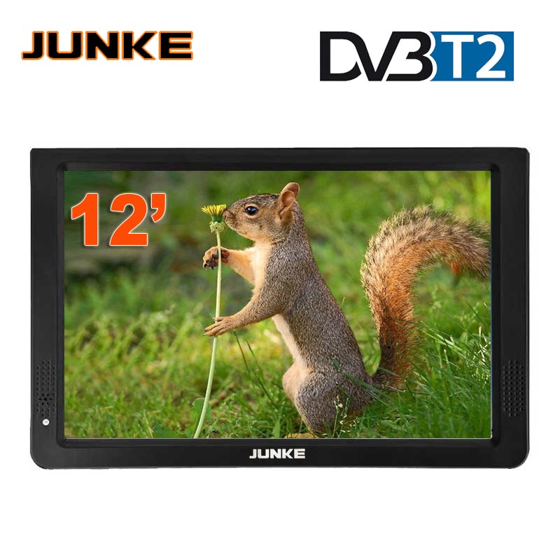 JUNKE HD Portable TV 12 Inch Digital And Analog Led Televisions