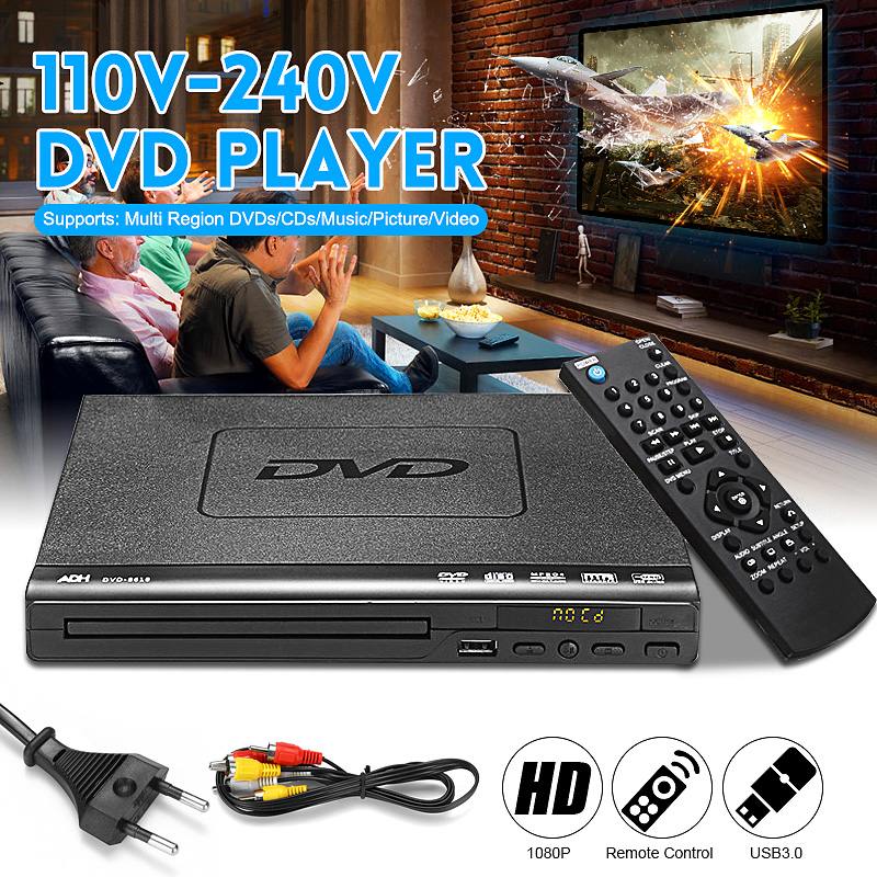 Professional 110V-240V USB Multiple Playback DVD Player