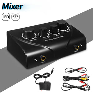 LEORY Professional Karaoke Sound Mixer Mini