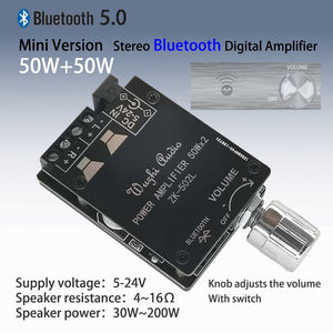 MINI Bluetooth 5.0 Wireless Audio Digital Power amplifier