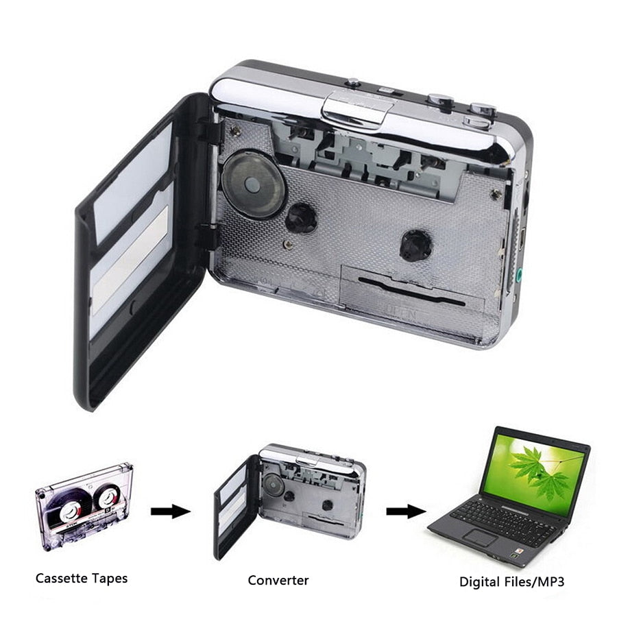 Walkman Cassette Player USB Cassette to MP3 Converter