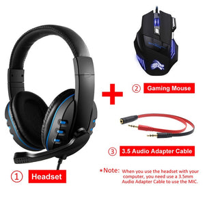 3.5mm Wired Gaming Headphones Game Headset Noise