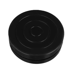 1pc Black Plastic Turntable 360 Flexible Rotation