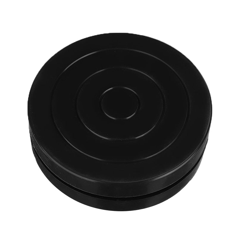 1pc Black Plastic Turntable 360 Flexible Rotation