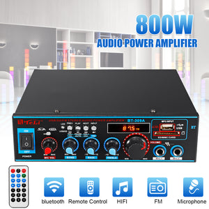 800W 600W Car Amplificador HIFI 2 CH Audio Power Amplifier