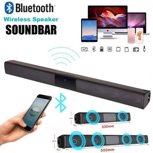 20W Wireless Bluetooth Soundbar Stereo Speakers Hifi Home