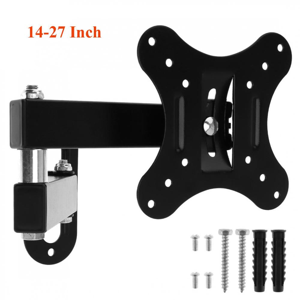 10KG Adjustable 14-27 Inch TV Wall Mount Bracket Flat Panel TV Frame