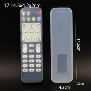 22 Size Silicone Clear TV Remote Control Cover Air