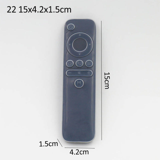 22 Size Silicone Clear TV Remote Control Cover Air