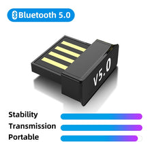 Load image into Gallery viewer, USB Bluetooth Adapters BT 5.0 USB Wireless Computer
