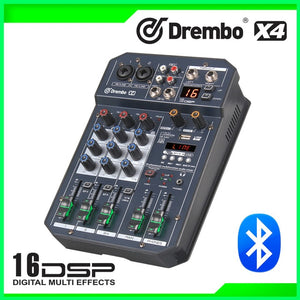 professional X4/6channel Protable digital audio mixer