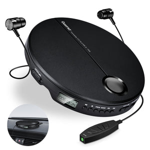 Portable CD Player with Earphones HiFi Music Compact Walkman