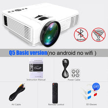 Load image into Gallery viewer, POWERFUL Q5 Mini Projector 2600 Lumens 800*600dpi
