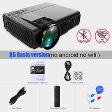 Load image into Gallery viewer, POWERFUL Q5 Mini Projector 2600 Lumens 800*600dpi
