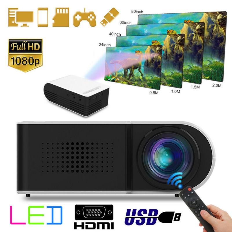 7000 Lumens 1080P Portable Mini Projector HD Home Projector