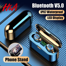 Load image into Gallery viewer, H&amp;A Mini TWS Bluetooth V5.0 Earphones Wireless Headphones
