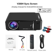 Load image into Gallery viewer, VIVICINE 1280x720p Portable HD Projector,
