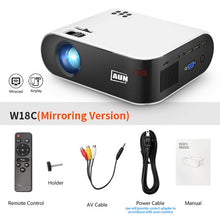 Load image into Gallery viewer, AUN MINI Projector W18, Local delivery in Russia.
