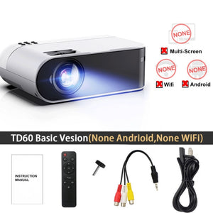 ThundeaL TD60 Mini Projector Portable WiFi Android