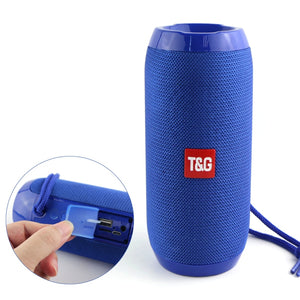 Portable Bluetooth Speaker 20w Wireless Bass Column Waterproof Outdoor USB Speakers Support AUX TF Subwoofer Loudspeaker TG117