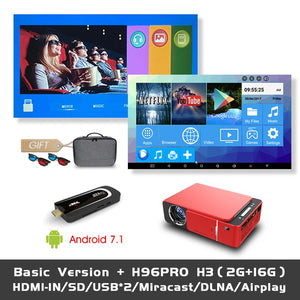 ALSTON T6 full hd led projector 4k 3500 Lumens HDMI