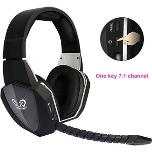 7.1 Surround Sound headset Optical Wireless Gaming headphone