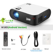 Load image into Gallery viewer, AUN MINI Projector W18, 2800 Lumens
