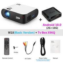 Load image into Gallery viewer, AUN MINI Projector W18, 2800 Lumens
