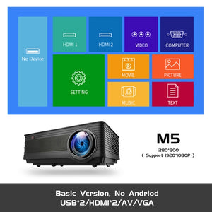 ALSTON M5 M5W Full HD 1080P Projector