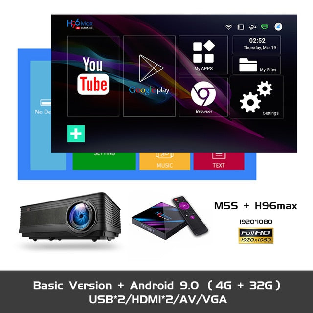 ALSTON M5 M5W Full HD 1080P Projector