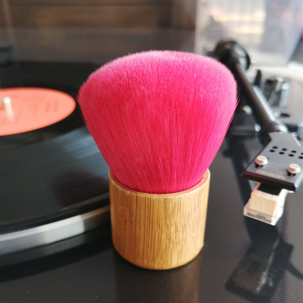 Bamboo Handle Cleaning Brush Soft Turntable Dust Remove