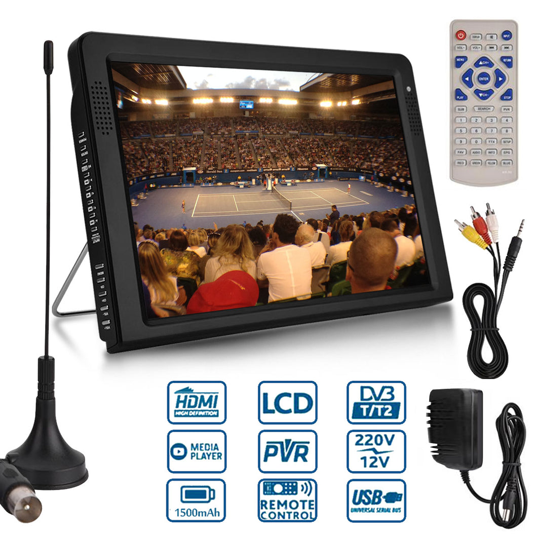 10.2 Inch 1080P PVR 12V Portable DVB-T/DVB-T2